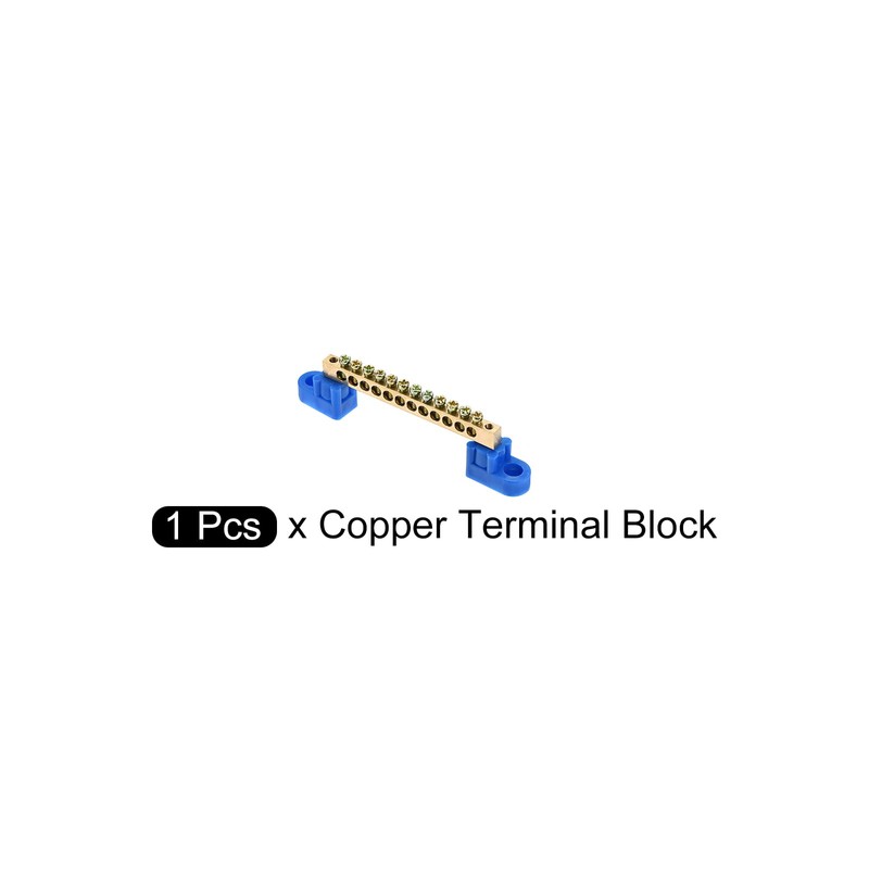 Rebower Terminal Block 12 Positions Earthing Wire Connector [for Control