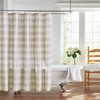 Elrene Home Fashions Cortina de Ducha a Cuadros de búfalo,