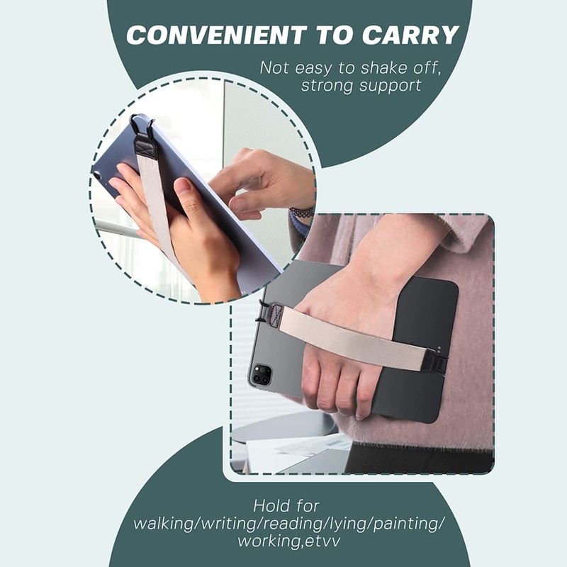 YUNLEI Tablet Stand, Universal Tablet Holder, Anti-Slip Finger Grip, Stretchable