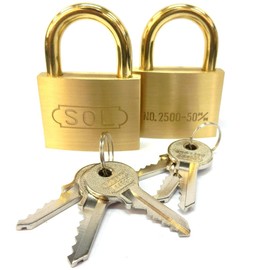 SOL – Hard Cylinder Lock Same Key 2 Pcs NO. 2500 50 mm