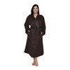 Mansfield, Unisex Spa Microfiber Shimmer Lined Shawl Collar Robe, Chocolate,