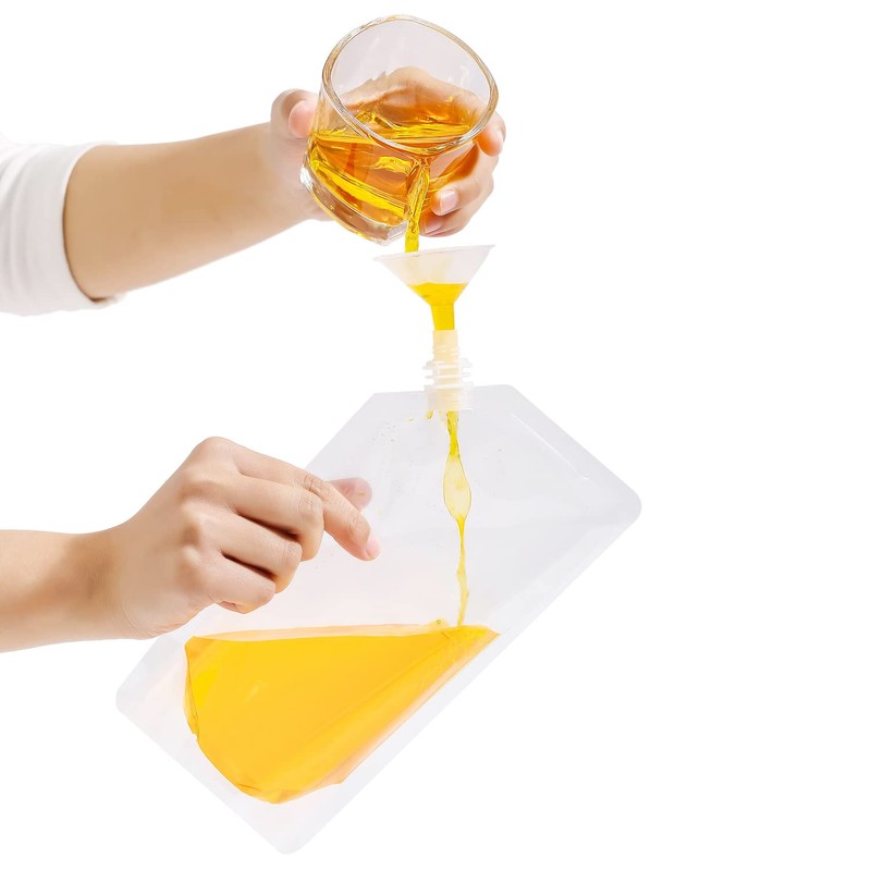 OHMAXHO Alcohol Pouches for Liquor,Reusable Drink Pouches for Adults Alcohol