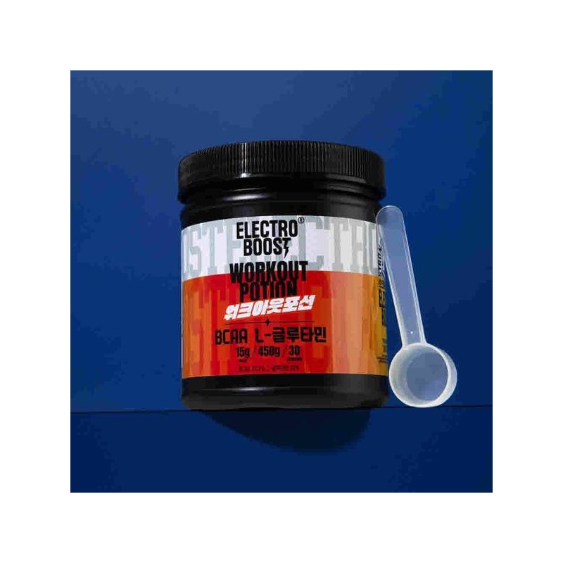 워크아웃 포션 BCAA L-글루타민 타트체리 450g 일렉트로 부스트 아미노산 프로틴