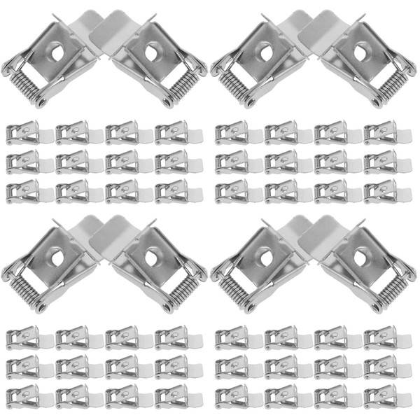 OSALADI 40 Pcs Lighting Accessories Fixed Spring Clip for Lamp