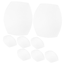 ORFOFE 4 Pairs Removable Inserts Sponge Pads for Everyday Wear Sports Yoga Swimsuits Lightweight Skin Friendly Cushions for Added Confidence