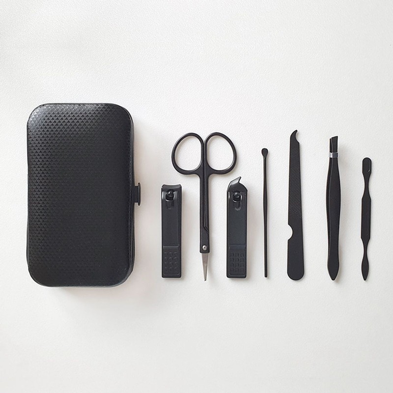 Yuzbee Yuzbi Carbon Black Nail Care 7-Piece Set
