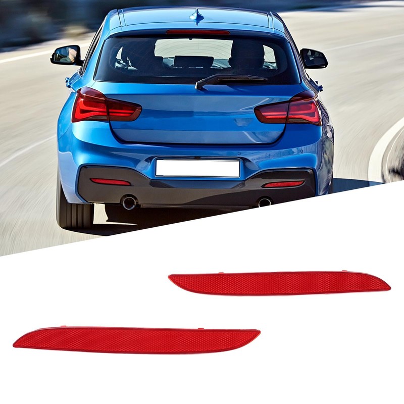Rear Bumper Corner Reflectors, 1 Pair Left and Right Rear