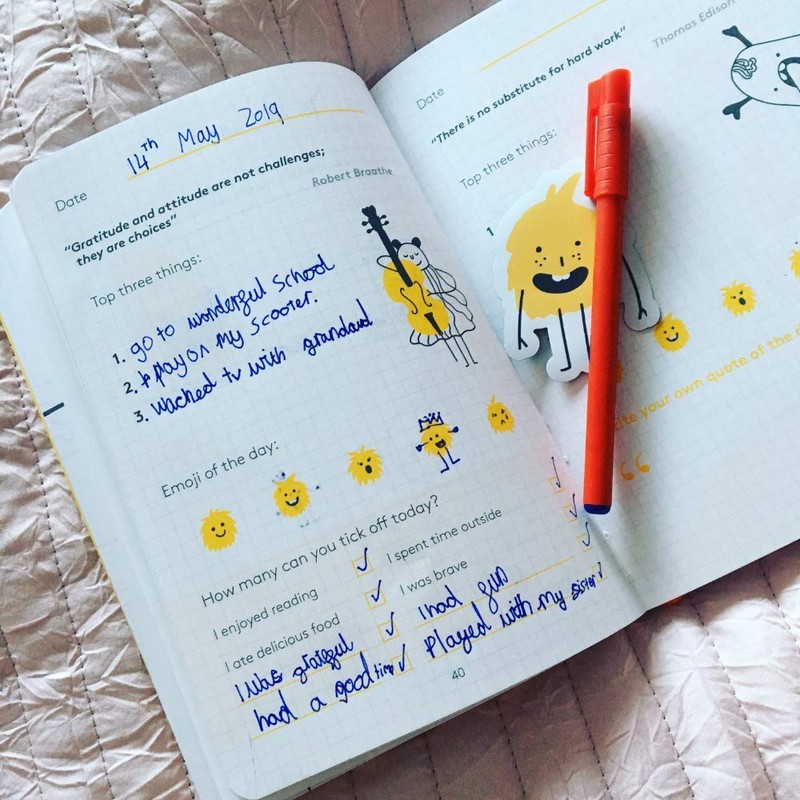 HappySelf Kids Journal - Daily Diary for Kids Aged 6-12,