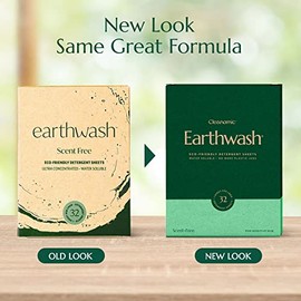 CLEANOMIC Hojas De Detergente Para Ropa Earthwash (Hasta 320 Cargas) 160 Tiras Desinfectantes Sostenibles Sin Olor - Ideal Para Viajes Y Hogar Ropa Si
