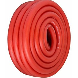 1 Pcs 10 FT Copper Mix Red Flex Power Wire Strands High Voltage Marine Cable 1/0 Gauge | #AA86DL