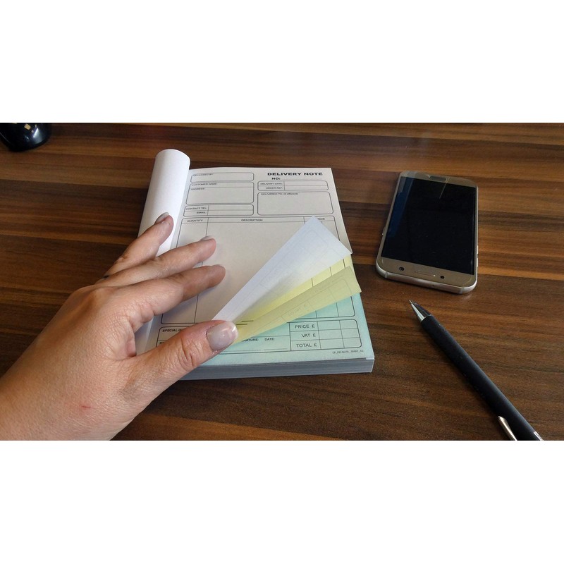 Cherry Carbonless Delivery Note Triplicate Book A5 | 50 Sets
