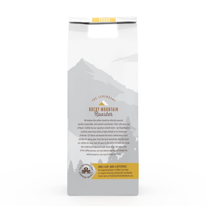 Boyer's Coffee, Hazelnut Coffee, Light Roast Flavored Coffee, Whole Bean,