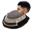 RESHE Toupee for Men Fine Mono Lace Mens Toupee Human