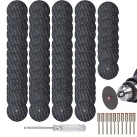 Pack of 60 Cutting Discs for Dremel High Performance Mini Cutting Wheels Including 10 x 3 mm Mandrel - Premium Rotary Tool Accessories