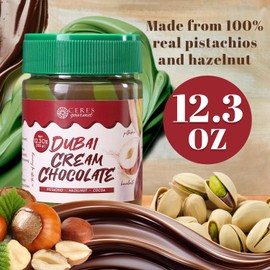 Pistachio Hazelnut Butter Spread for Dubai Chocolate -12.3 oz– Sweet Pistachio and Hazelnet Cream for, Desserts & Baking & Breakfast