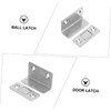 LALAFINA Door Catcher Cupboard 4pcs Stopper Invisible l Shape Wardrobe
