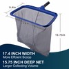 POOLAZA Pool Skimmer Net, Larger Capacity Pool Net Skimmer with