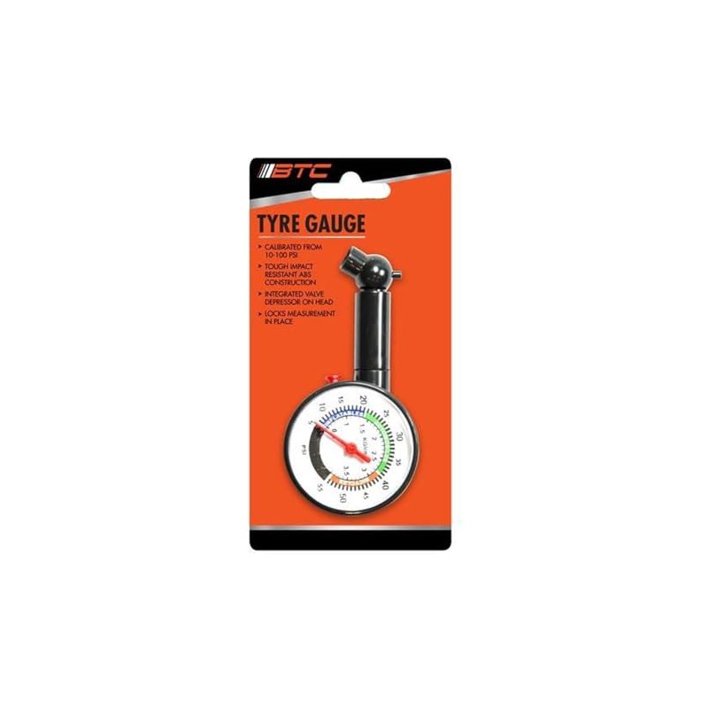 BTC 10-100PSI Tyre Pressure Gauge