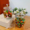 GOCCXL Plastic Candy Jars 4 Pack Candy and Cookie Jar