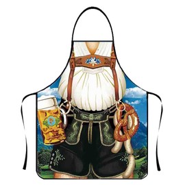 Bilipala Lederhosen Apron Funny Apron Novelty Kitchen Cooking Apron for Man