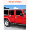 Summleaf Door Handles Bowl Cover Trim Compatible with Jeep Wrangler