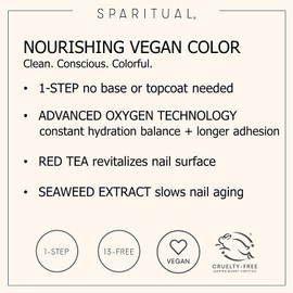 SPARITUAL Nourishing Vegan Nail Color | Red/Orange/Purple