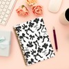 Foritho Coquette Black Bow Notebook, Black Preppy Girly Aesthetic Journal