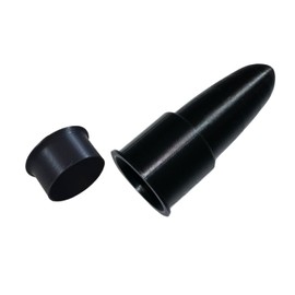 YNGLLC CEMETERY VASE LINER HEADSTONE GRAVESTONE FLOWER HOLDER POINTED BOTTOM and LID SET MADE in USA PR1902, Black