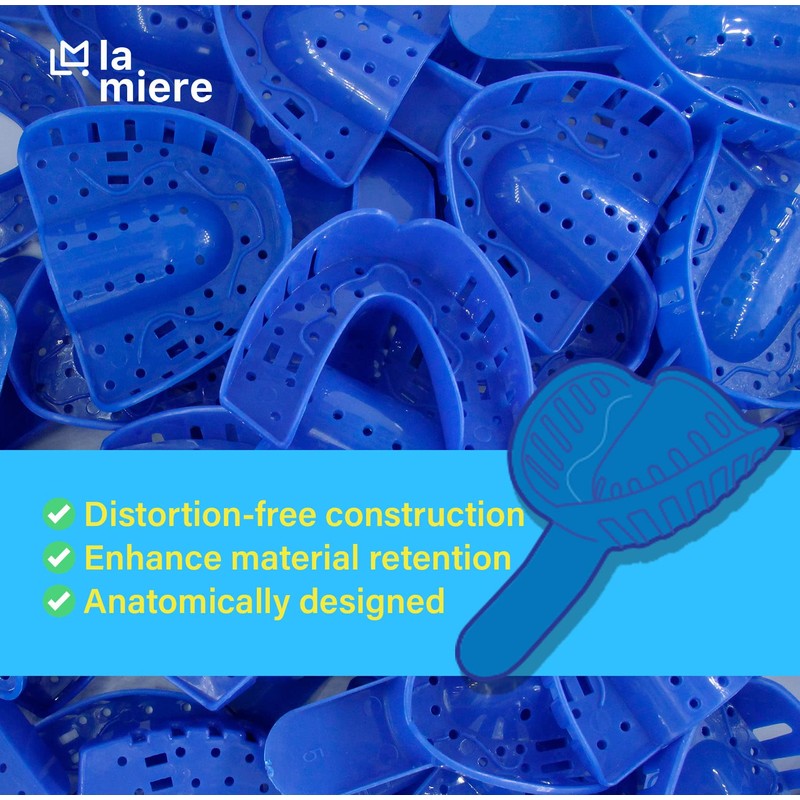 LA MIERE Royal Blue Premium Disposable Tracking Spacer Plastic Dental