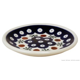 Small Original Bunzlauer Ceramic Plate (Saucer) Diameter 11.6 cm Decor 41