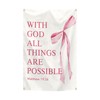 verrlia Christian Tapestry with God All Things Are Possible 2x3