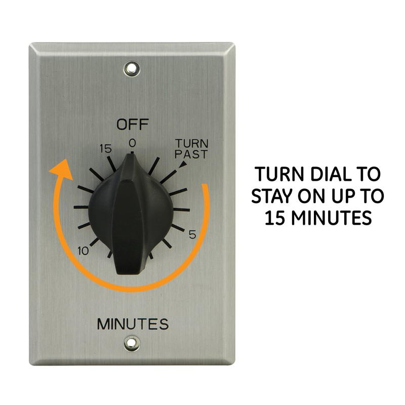 GE In-Wall Mechanical Countdown Timer Switch, Spring Wound, Up to