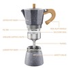 ShanSon Moka Pot Stovetop Espresso Maker 3 Cup 5 oz