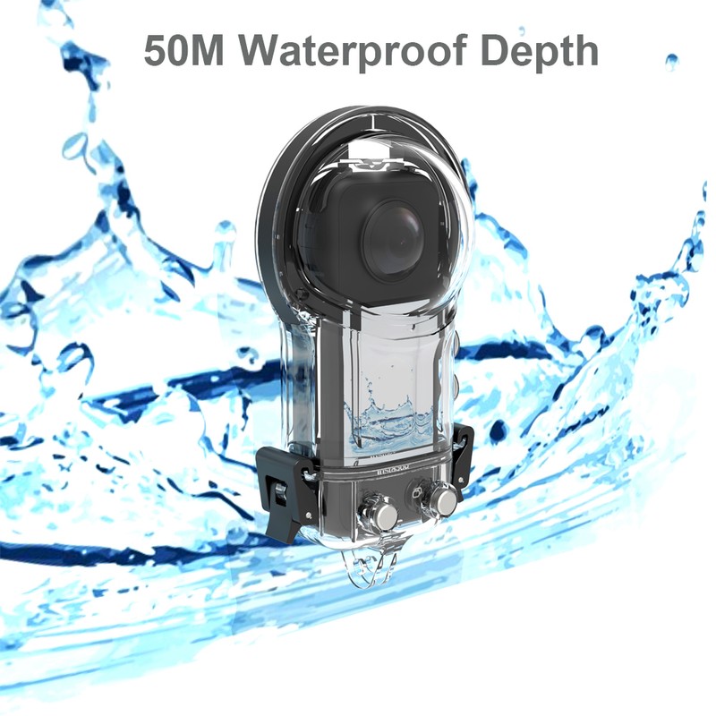 Panoramic Sports Camera Dive Case Waterproof Housing Diving Protective Case