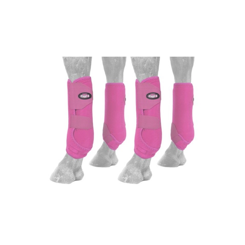 Tough 1 Extreme Vented Sport Boots Set, Pink, Small