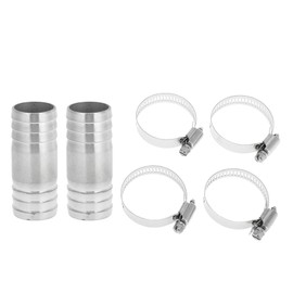 RATCHROLL 1 Set Hose Barb Fittings for Air Water Oil Gas Fuel 1.1" Hose Barb Connector Silver Tone 304 Stainless Steel