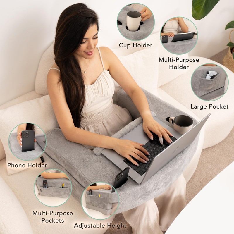 Reading Pillow for Gaming – Extra Large Lap Desk &