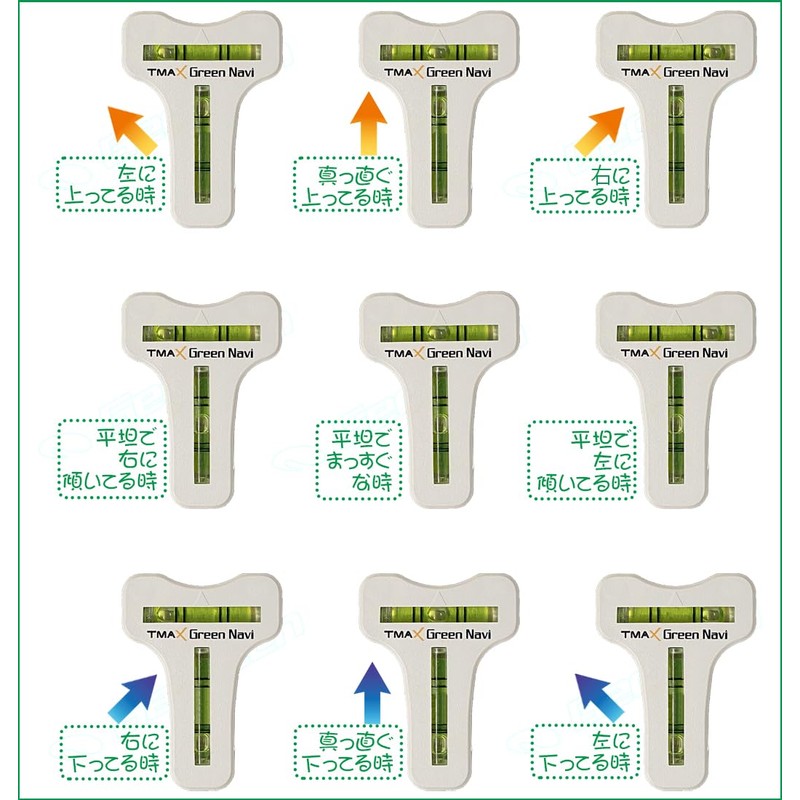 Golf Marker, Green Navi Leveler Marker, Hook with 2 Levels,