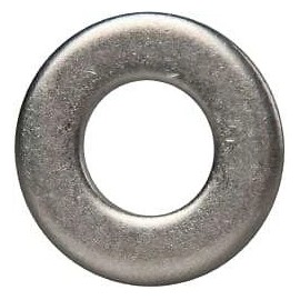 Made in USA 100 Pack Stainless Steel Flat Washers 0.343" ID x 0.687" OD, 0.051" Thick
