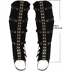 XWXLDD Medieval Leather Boot Covers, Steampunk Warrior Knight Leg Gaiters
