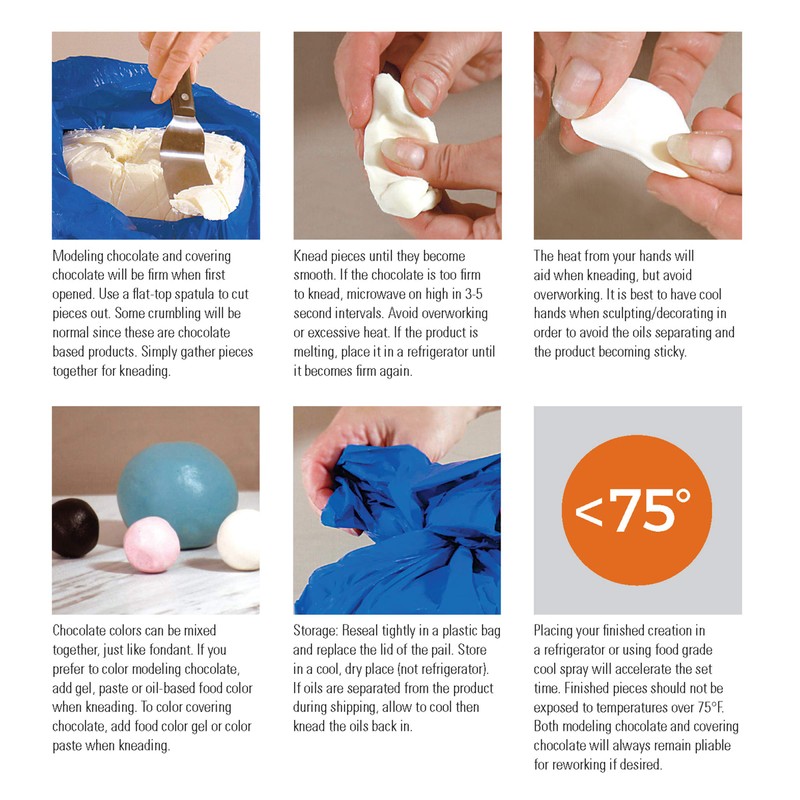 Satin Ice ChocoPan Red Modeling Chocolate, 1 Pound