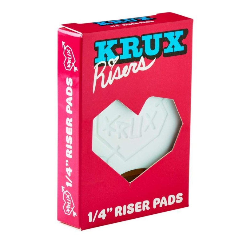 KRUX 1/8" Skateboard Riser Pads - White