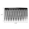scünci Scunci Plastic Side Hair Combs, Black, Clear, and Tortoise