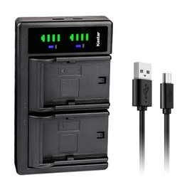 Kastar LTD2 USB Charger Compatible with Hitachi DZ-BP7, DZ-BP7S, DZ-BP14, BP14R, DZ-BP14S, DZ-BP21S, DZ-BP21SJ Camcorder Battery