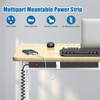 HHSOET 2 Pack 8 Outlet Metal Wall Mount Power Strip,