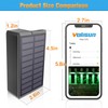 VOLISUN Solar Deck Lights ,7 Colors&Warm White Outdoor 4-Pack Waterproof