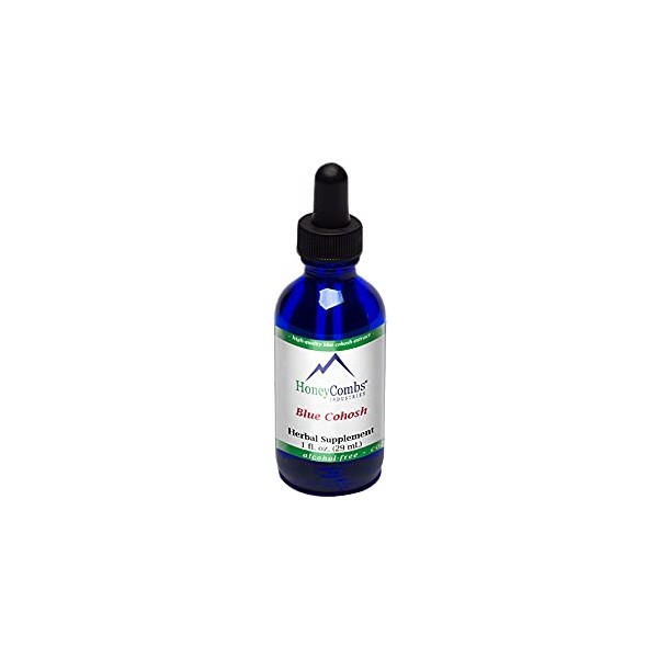 HoneyCombs Blue Cohosh – Supports The Memory, Nerves, Menstruation and More – Alcohol-Free Liquid Extract