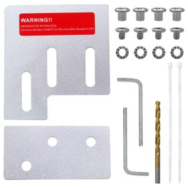 GRABOTE Interlocking Kit Generator Interlock Kit Fit for Square D QO or for Homeline 150 and 200 Amp Panels 1-3/8 Inch Space Between Main & Generator Breaker