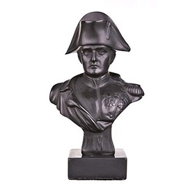 French Emperor Napoleon Bonaparte Stone Bust Statue Sculpture 13,5 cm black