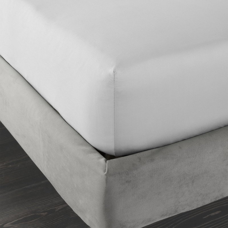 Bianca 400 Thread Count Cotton Sateen Double Fitted Sheet Dove